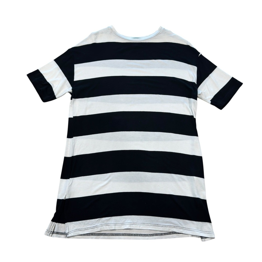 RARE Topshop Striped  T-Shirt Mini Dress 2‎ Y2K Grunge Indie Archival EUC